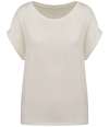 NS309 Native Spirit Ladies Roll-Up Sleeve T-Shirt Ivory colour image